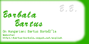 borbala bartus business card